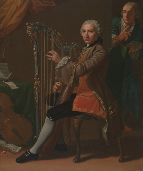loquaciousconnoisseur:  Nathaniel Dance-Holland Portrait of the composer Cristiano Giuseppe Lidarti 