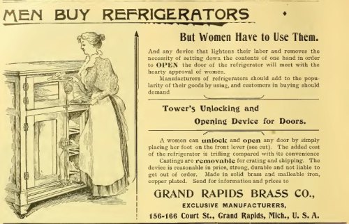 ~ The Furniture Trade Review and Interior Decorator, 1895(click to enlarge)“A woman can unlock