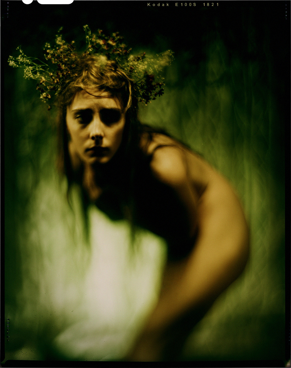 jameswigger:  Kodak Ektachrome 64 Tungsten cross-processed, expired 1997 with Brooke