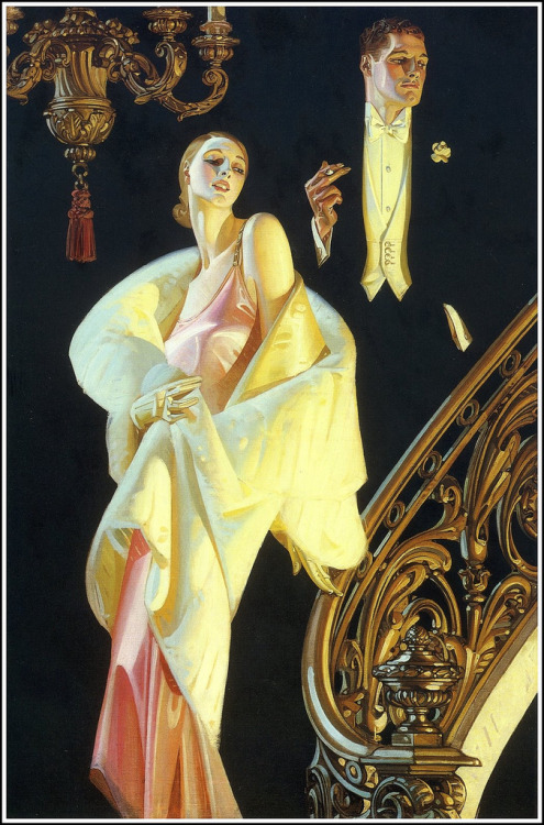 therichandmighty:Advertisement for Arrow Dress Shirts and Collars (ca. 1929), by J. C. Leyendecker