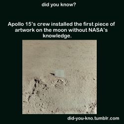 Did-You-Kno:  It Was A Plate Containing The Names Of All The Astronauts On The Mission.