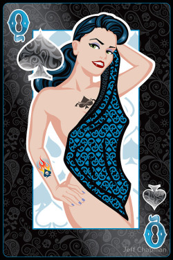 cuckold-delights:  greg69sheryl:  A wonderful piece of Queen of Spades art by Jeff Chapman.  http://www.redbubble.com/people/jeffchapman   Lookin for her