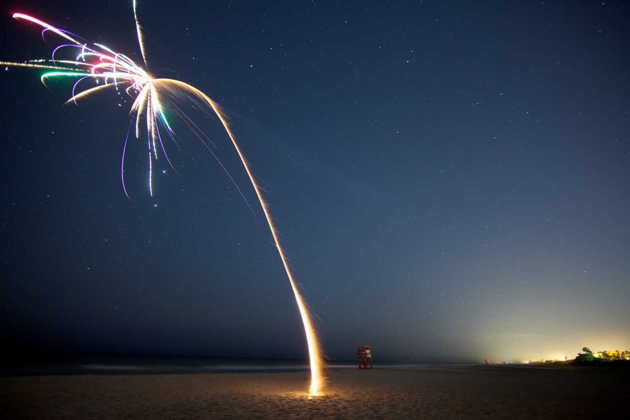 jstn:  Since the real launch was scrubbed we staged our own on the beach. 