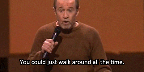 The great George Carlinperforming his classic “stuff” routine, at Comic Relief in 1986.