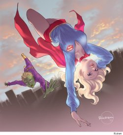 browsethestacks:  Brainiac 5 And Supergirl by Ricken