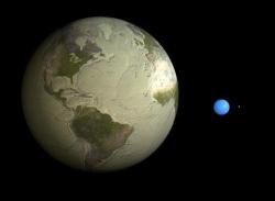 The-Star-Stuff:  How Much Water Is On Earth?  In This Illustration, The Blue Ball