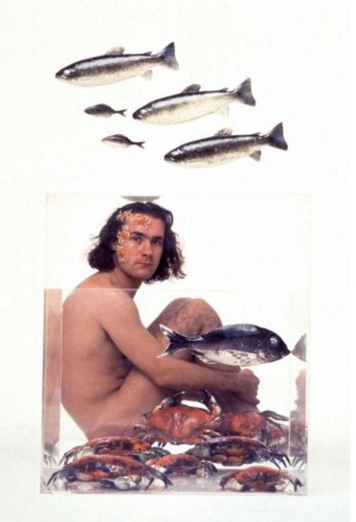 Damien Hirst photographed by Lord Snowdon for Vogue, 1991 Produced by Isabella Blow