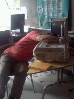 This is my english teacher Mr.Sprecher, he pops pills and if a wacko. Lmfao.