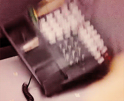 this is me in english class&hellip;    the phone is my professor.