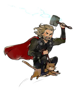 lanimalu:  This is Thor riding a cat and