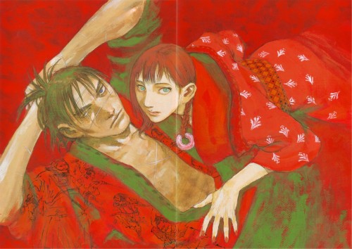 Blade of the Immortal Manji &amp; Rin Asano Page 118-119 from The Art of Blade of the Immor