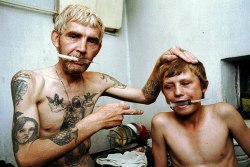 insanity-and-vanity:Dad and Son Addicted to Heroin, photographed by Anatoly Rakhimbaev