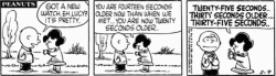 3eanuts:  February 9, 1959 — see The Complete Peanuts 1950-1954  o/ You&rsquo;re older than you&rsquo;ve ever been and now you&rsquo;re even older, and now you&rsquo;re even older, and now you&rsquo;re even older.. o/