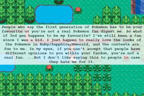 mygamingconfessions: People who say the first generation of Pokémon has to be your favourite 