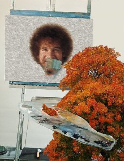 collegehumor:   Happy Little Tree Painting