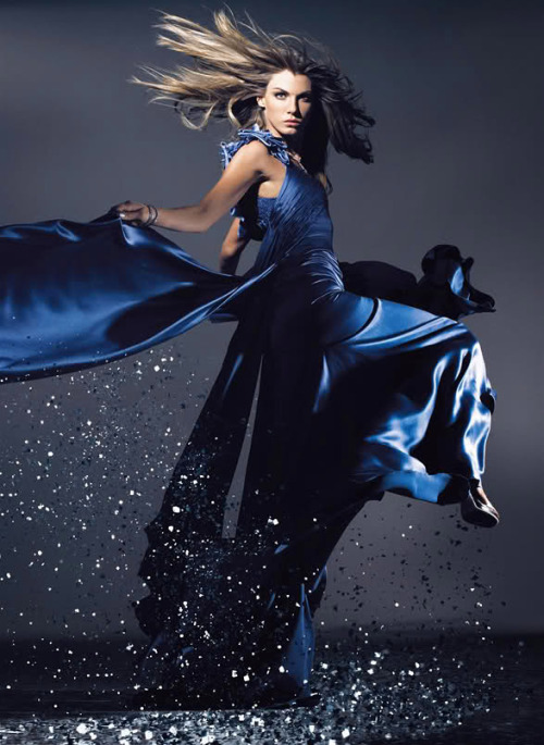 Angela Lindvall by Richard Burbridge for Harper&rsquo;s Bazaar (December 2008) Editorial: Magica