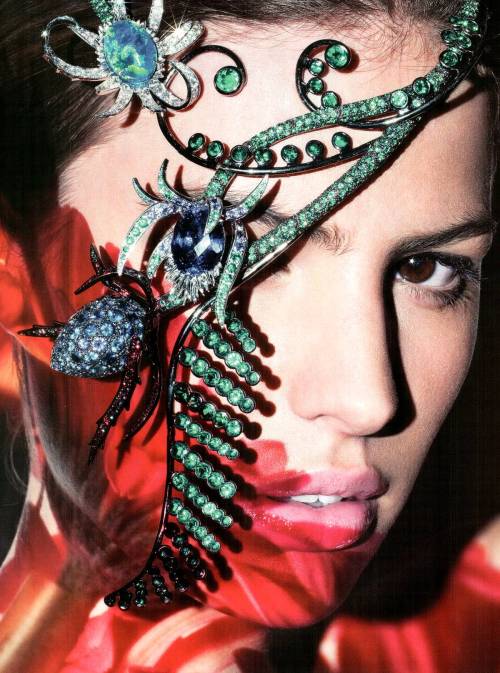 Cameron Russell by Richard Burbridge for Harper&rsquo;s Bazaar Russia (April 2009) Editorial: Co