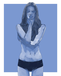 jeffdillonart:  blue nude IV by Jeff Dillon