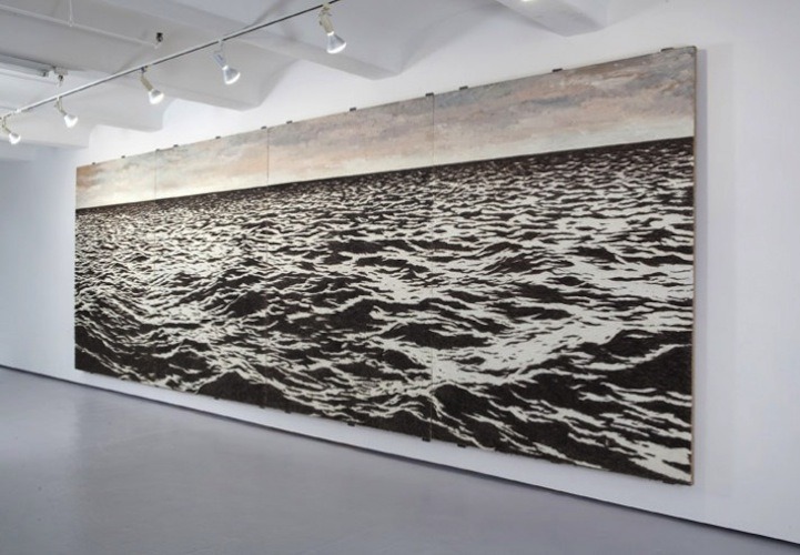 myedol:  Created using 500,000 fish hooks  Isla (Seascape) by Yoan Capote 