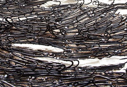 myedol:  Created using 500,000 fish hooks  Isla (Seascape) by Yoan Capote 