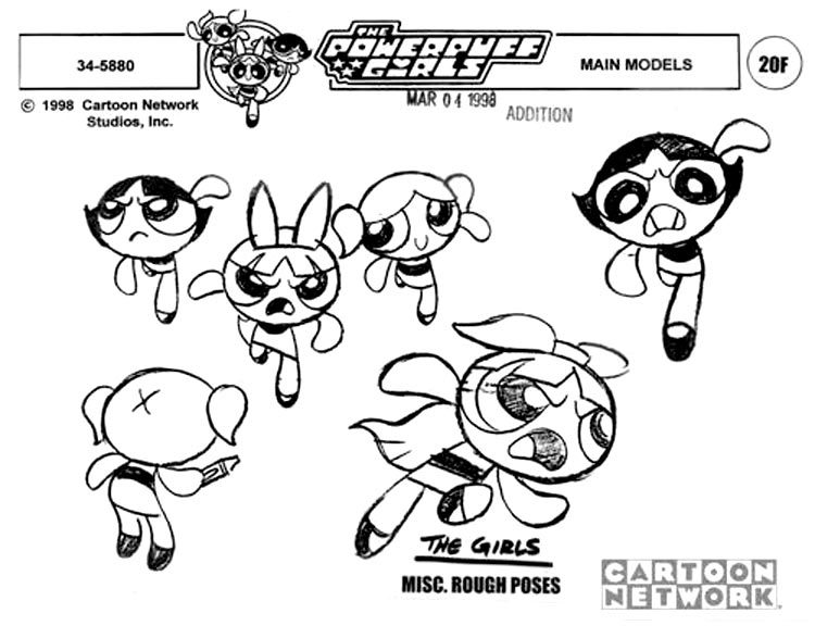 nerdgasmz:  wannabeanimator:  Powerpuff Girls Model Sheets  /FANGIRL SQUEE