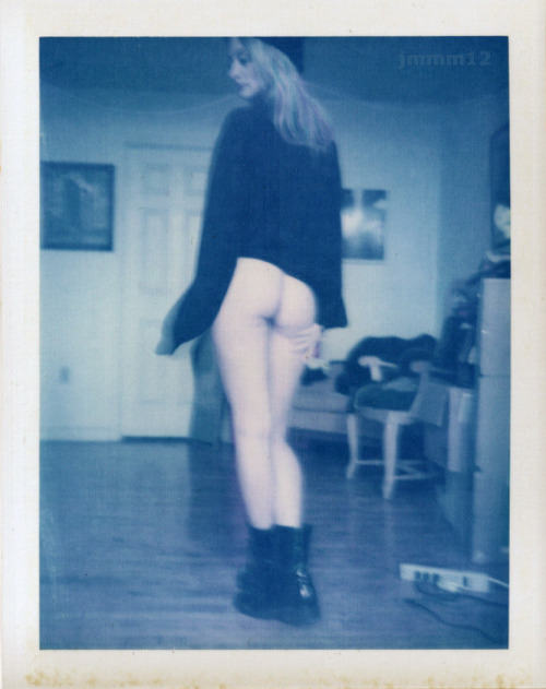 hardnipplesforever:  Secret So Sorry That I Forgot. by jonmmmayhem. two single exposures of Theresa Manchester on Polaroid Blue packfilm see more pictures i’ve taken of her HERE 