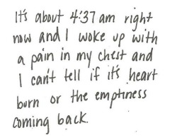 I'm Not Sad Anymore I'm Just Tired of This Place