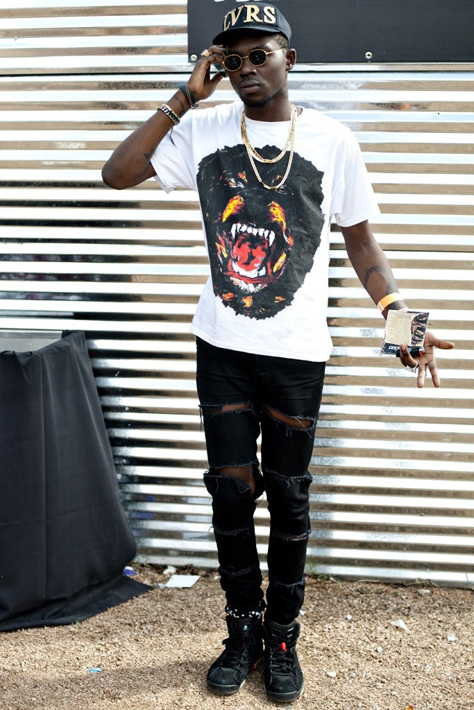 thecoliseum:  #styletribe Theo x Givenchy x Jordan 6’s x Ripped jeans x LVRS 