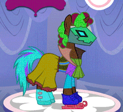 I couldn&rsquo;t decide what my new OC will look like so he is a flux changeling spectral-moodring alicorn poni. This is what he look like. His outfits are ashualy grown out of his body and so they change to.