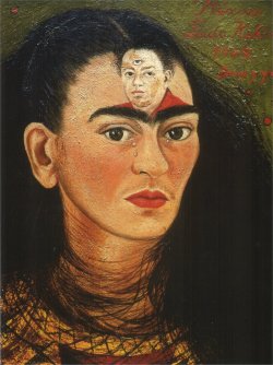 artpedia:  Frida Kahlo - Diego and I, 1949.