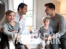    Ricky Martin, his partner Carlos and twins