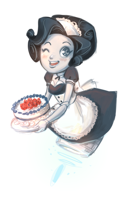 rainbowflavia:  robomaid gives you cake 