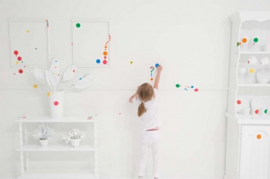 zipzapzonk:  yayoi kusama ‘the obliteration room’  love this! seeing her exhibition