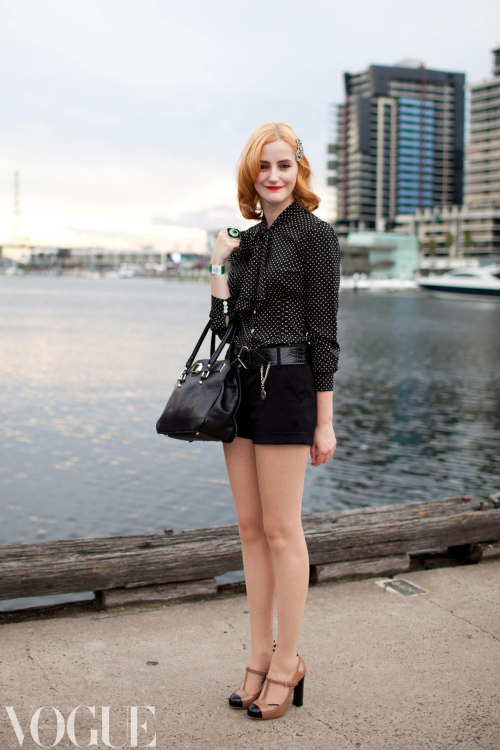 vogueaustralia: See all the street style from L’Oreal Melbourne Fashion Festival. Image by Xia