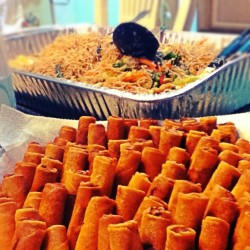 Helping cook and set up for my baby sister&rsquo;s party! #filipinofood  (Taken with instagram)