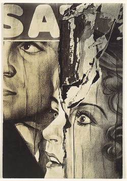 cavetocanvas:  Walker Evans, Torn Movie Poster, 1931 From the Metropolitan Museum:    