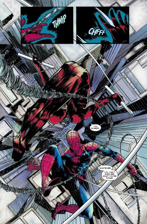 jibubot:  Spider-Man will always quip. Even when the other person is blind. 
