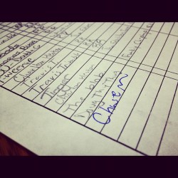 Everyone Signs With A Different Name. Haha #Signatures #Names #Funny #Instagram #Iphoneography