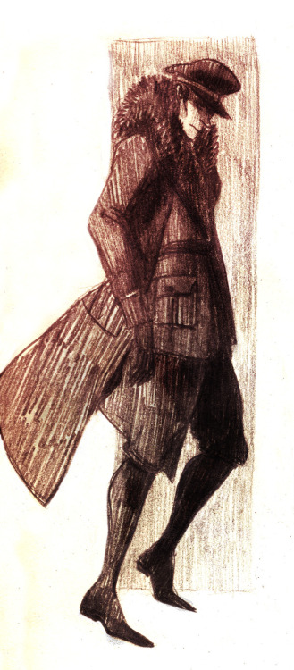 analdrawings:017I have to pull an all-nighter again, so let the sketches of WWII Ludwig and WWI Matt