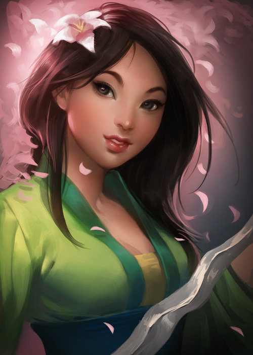 alliecaakes:  Mulan <3  i see you