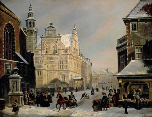 thorsteinulf:  Carel Jacobus Behr - Town Hall, The Hague (1853) 