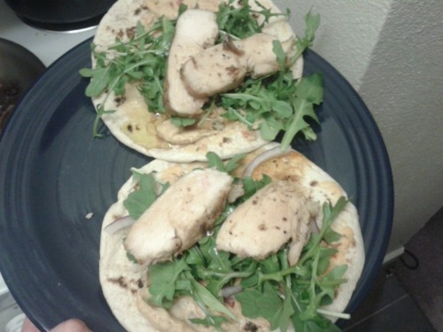 Arugula and Chicken Flat Bread Sandwiches
Simple and deliciously cheap. I didn’t even use a whole chicken breast for these. These are also great for Times when you only have
The ingredients are super simple to make this.
• ½ of a chicken breast -...