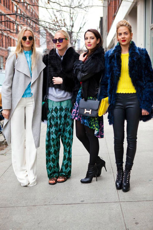 streetstyled: Glamour Magazine:We’re wearing a mixture of of Hermes, Proenza Schouler, Burberr