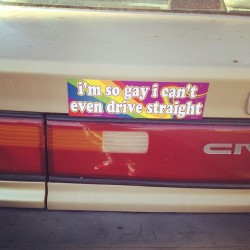 lezgetsexual:  Newest installment to my car