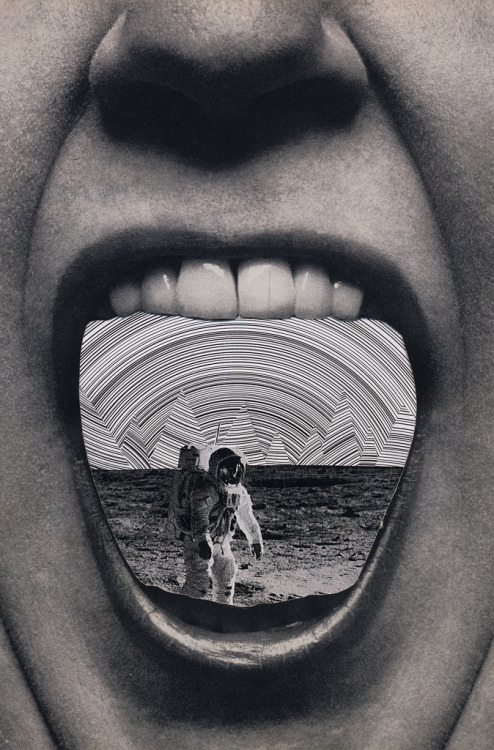 flickr.com:photos:12171076Jon Hioki - astro mouth, collage on paper 10in x 6.75 in