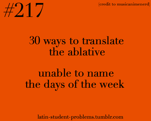Latin Student Problems