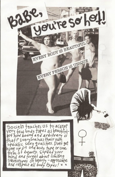 grrrltrouble: A few pages from a sex-positive zine I made in my Violence Against Women’s class