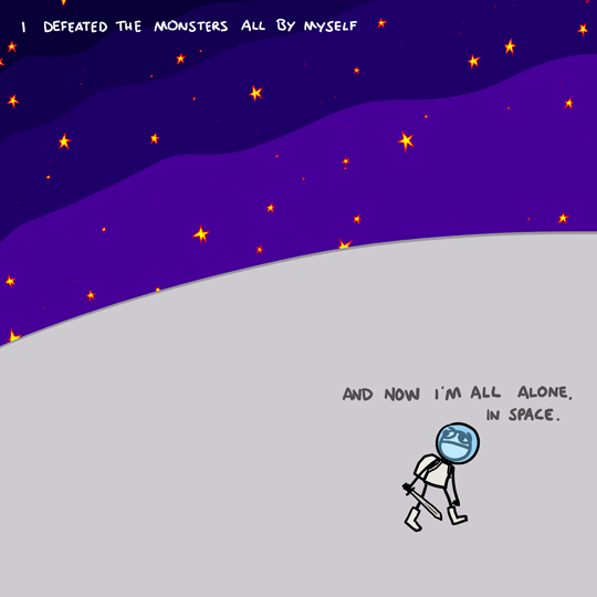 explodingdog:  I Defeated All the Monsters All by Myself Explodingdog at the Daily Dot 