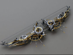 scyko:  aaeds:  mixiekins:  rukis-lakeru:  Heretic Composite Bow: Top view by ~Samouel  oh god there’s more    I feel like I could tackle someone with that Bow and skewer them, then while they’re stumbling around, nail them with an arrow. O:&lt; 