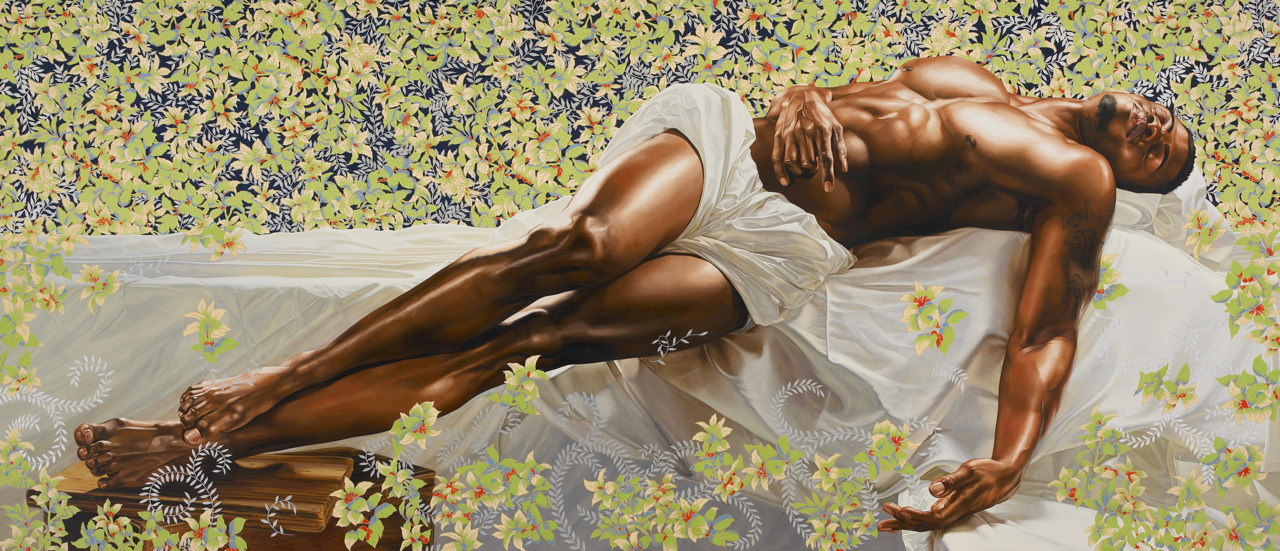 dalelazarov:  “Sleep”, Oil on canvas, 132 x 300 in., by Kehindey Wiley.   